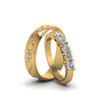 Load image into Gallery viewer, round-cut-diamond-infinity-style-matching-sets-for-him-and-her-in-18K-yellow-gold-FD8172B-NL-YG.jpg