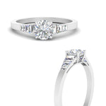 Load image into Gallery viewer, round-cut-diamond-ring-with-tapered-baguettes-in-platinum-FD10590RORANGLE3-NL-WG