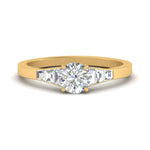 Load image into Gallery viewer, round-cut-diamond-ring-with-tapered-baguettes-in-FD10590RORANGLE3-NL-YG