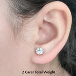 Load image into Gallery viewer, Round Diamond Stud Earring For Women