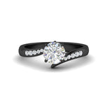 Load image into Gallery viewer, round-cut-diamond-swirl-channel-ring-in-black-gold-FDENS4028ROR-NL-BG.jpg?v=1754996004