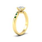 Load image into Gallery viewer, round-cut-diamond-swirl-channel-set-emerald-wedding-ring-in-yellow-gold-FDENS4028RORGEMGRANGLE2-NL-YG_b9cf26c1-a1c8-464b-a312-76b9fa9c21a8.jpg?v=1754996180