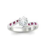 Load image into Gallery viewer, round-cut-diamond-swirl-channel-set-pink-sapphire-wedding-ring-in-white-gold-FDENS4028RORGSADRPIANGLE5-NL-WG_f250e39c-8f52-4809-a48d-8453a848a3b4.jpg?v=1754996177