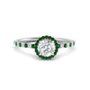 Load image into Gallery viewer, round-cut-emerald-halo-petite-engagement-ring-in-white-gold-FD8523RORGEMGRANGLE3-NL-WG