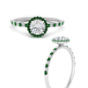 Load image into Gallery viewer, round-cut-emerald-halo-petite-engagement-ring-in-white-gold-FD8523RORGEMGRANGLE3-NL-WG