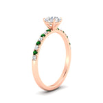 Load image into Gallery viewer, round-cut-french-pave-emerald-engagement-ring-in-rose-gold-FD11408RORGEMGRANGLE2-NL-RG_596a5e41-e85f-4a82-8466-2e6816d114f4?v=1762849819