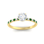 Load image into Gallery viewer, round-cut-french-pave-emerald-engagement-ring-in-yellow-gold-FD11408RORGEMGRANGLE5-NL-YG_dccccaaf-66fe-48cc-b7b8-e5d185159166?v=1762849819