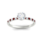 Load image into Gallery viewer, round-cut-french-pave-ruby-engagement-ring-in-white-gold-FD11408RORGRUDRANGLE5-NL-WG_482fc9b9-dc3f-4b4c-8649-926f564acca0?v=1762849819