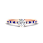 Load image into Gallery viewer, round-cut-french-pave-sapphire-engagement-ring-in-rose-gold-FD11408RORGSABL-NL-RG_15bc2534-d4bc-4570-a2ea-f634786a2f1c?v=1762849818