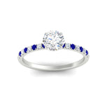 Load image into Gallery viewer, round-cut-french-pave-sapphire-engagement-ring-in-white-gold-FD11408RORGSABLANGLE5-NL-WG_9da0df12-4777-49f2-819a-b9d71d14ace5?v=1762849818