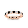 Load image into Gallery viewer, round-cut-full-eternity-1.60-carat-diamond-and-black-diamond-wedding-band-in-rose-gold-FD8072ROBGBLACKANGLE5-1.61CT-NL-RG?v=1751956605