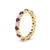 Load image into Gallery viewer, round-cut-full-eternity-1.60-carat-diamond-and-pink-sapphire-wedding-band-in-yellow-gold-FD8072ROBGSADRPIANGLE2-1.61CT-NL-YG?v=1751956609