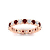 Load image into Gallery viewer, round-cut-full-eternity-1.60-carat-diamond-and-ruby-wedding-band-in-rose-gold-FD8072ROBGRUDRANGLE5-1.61CT-NL-RG?v=1751956605