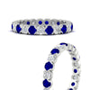 Load image into Gallery viewer, round-cut-full-eternity-1.60-carat-diamond-and-sapphire-wedding-band-in-white-gold-FD8072ROBGSABLANGLE3-1.61CT-NL-WG?v=1751956606
