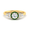 Load image into Gallery viewer, round-cut-halo-cluster-accent-emerald-engagement-ring-in-yellow-gold-FD10512RORGEMGR-NL-YG.jpg?v=1770117321