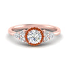 Load image into Gallery viewer, round-cut-halo-cluster-accent-orange-sapphire-engagement-ring-in-rose-gold-FD10512RORGSAOR-NL-RG.jpg?v=1770117321