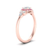 Load image into Gallery viewer, round-cut-halo-cluster-accent-pink-sapphire-engagement-ring-in-rose-gold-FD10512RORGSADRPIANGLE2-NL-RG.jpg?v=1770117322