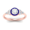 Load image into Gallery viewer, round-cut-halo-cluster-accent-sapphire-engagement-ring-in-rose-gold-FD10512RORGSABLANGLE5-NL-RG.jpg?v=1770117321