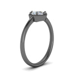 Load image into Gallery viewer, round-cut-hexagon-solitaire-engagement-ring-in-black-gold-FD9162RORANGLE2-NL-BG