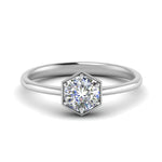Load image into Gallery viewer, round-cut-hexagon-solitaire-engagement-ring-in-white-gold-FD9162ROR-NL-WG