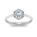 Load image into Gallery viewer, round-cut-hexagon-solitaire-engagement-ring-in-white-gold-FD9162RORANGLE5-NL-WG
