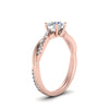 Load image into Gallery viewer, round-cut-infinity-twist-diamond-engagement-ring-in-14K-rose-gold-FD8253ROR-NL-RG