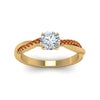 Load image into Gallery viewer, round-cut-infinity-twist-diamond-engagement-ring-with-orange-sapphire-in-14K-yellow-gold-FD8253RORGSAOR-NL-YG