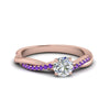Load image into Gallery viewer, round-cut-infinity-twist-diamond-engagement-ring-with-violac-topaz-in-14K-rose-gold-FD8253RORGVITO-NL-RG