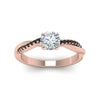 Load image into Gallery viewer, round-cut-infinity-twist-engagement-ring-with-black-diamond-in-14K-rose-gold-FD8253RORGBLACK-NL-RG