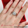 Load image into Gallery viewer, Round Cut Swirl Split Engagement Ring