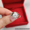 Load image into Gallery viewer, Round Cut Swirl Split Engagement Ring
