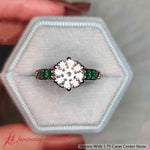 Load image into Gallery viewer, Round Cut Filigree 6 Prong Engagement Ring