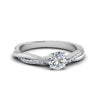 Load image into Gallery viewer, round-cut-lab-grown-diamond-twisted-infinity-engagement-ring-in-14K-white-gold-FD8253ROR-NL-WG