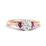 Load image into Gallery viewer, round-cut-marquise-and-round-accented-pink-sapphire-engagement-ring-in-rose-gold-fdenr11621rogsadrpisleep-nl-rg_1339c370-d8f7-4d51-986f-741fc82784cb.jpg?v=1766474362