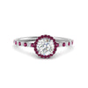 Load image into Gallery viewer, round-cut-pink-sapphire-halo-petite-engagement-ring-in-white-gold-FD8523RORGSADRPIANGLE3-NL-WG