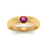 Load image into Gallery viewer, Tapered Solitaire Mens Wedding Ring