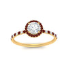 Load image into Gallery viewer, round-cut-ruby-halo-petite-engagement-ring-in-yellow-gold-FD8523RORGRUDRANGLE3-NL-YG
