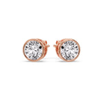 Load image into Gallery viewer, round-cut-stud-bezel-set-earring-5-carat-in-rose-gold-FDEAR10516RO-5.00-CT-NL-RG.jpg?v=1768907354