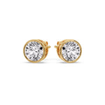 Load image into Gallery viewer, round-cut-stud-bezel-set-earring-5-carat-in-yellow-gold-FDEAR10516RO-5.00-CT-NL-YG.jpg?v=1768907354