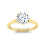 Load image into Gallery viewer, round-cut-stunning-solitaire-diamond-ring-in-yellow-gold-FD11296RORANGLE5-NL-YG