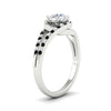 Load image into Gallery viewer, Round Cut Swirl Split Engagement Ring