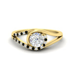 Load image into Gallery viewer, Swirl Split Diamond Ring For Women