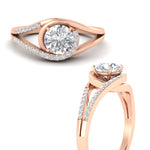 Load image into Gallery viewer, Swirl Split Diamond Ring For Women