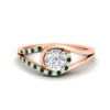 Load image into Gallery viewer, Round Cut Swirl Split Engagement Ring