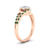 Load image into Gallery viewer, Round Cut Swirl Split Engagement Ring