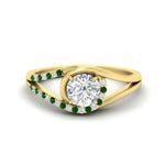 Load image into Gallery viewer, Swirl Split Diamond Ring For Women