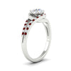 Load image into Gallery viewer, Round Cut Swirl Split Engagement Ring
