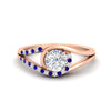 Load image into Gallery viewer, Round Cut Swirl Split Engagement Ring