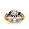 Load image into Gallery viewer, round-cut-twisted-diamond-bridal-set-with-blue-sapphire-in-14K-yellow-gold-FD8300ROGSABL-NL-YG.jpg