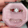 Load image into Gallery viewer, round-cut-twisted-diamond-bridal-set-with-ruby-in-14K-yellow-gold-FD8300FANCY-3